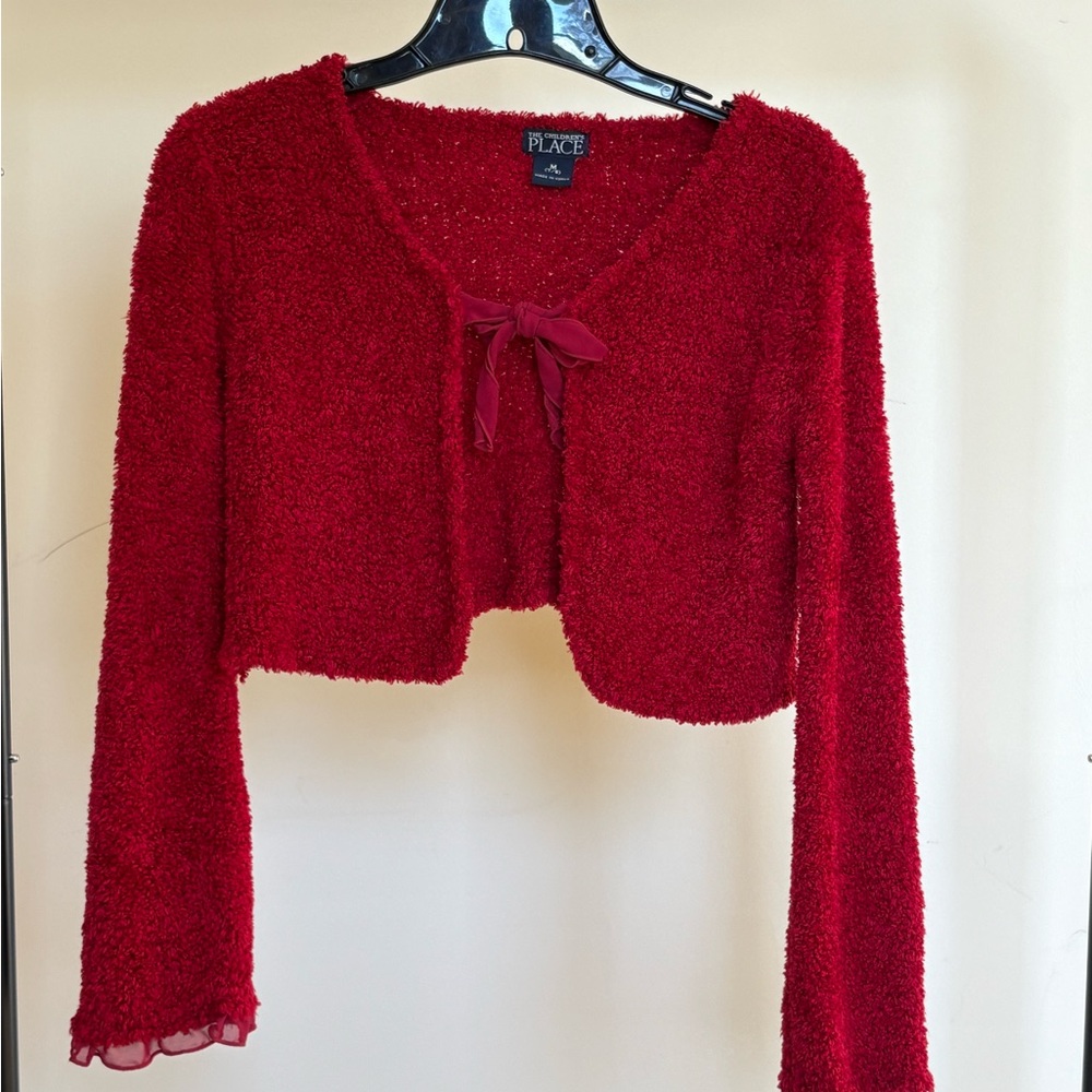 The Children’s Place Red Textured Cardigan